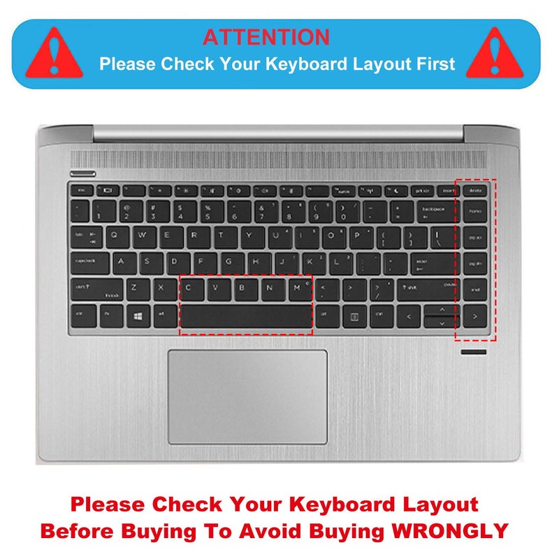 MUBUY-GOL Keyboard Cover for 14" HP ProBook 440 445 G5 G6 G7 G8 |HP ProBook 430 G5 |HP ProBook x360 440 G1 |HP ProBook 640 G4 G5 Keyboard Protective Cover Skin [Not fit Probook 430/440/640 G1 G2 G3 ]-GMint - Image 2